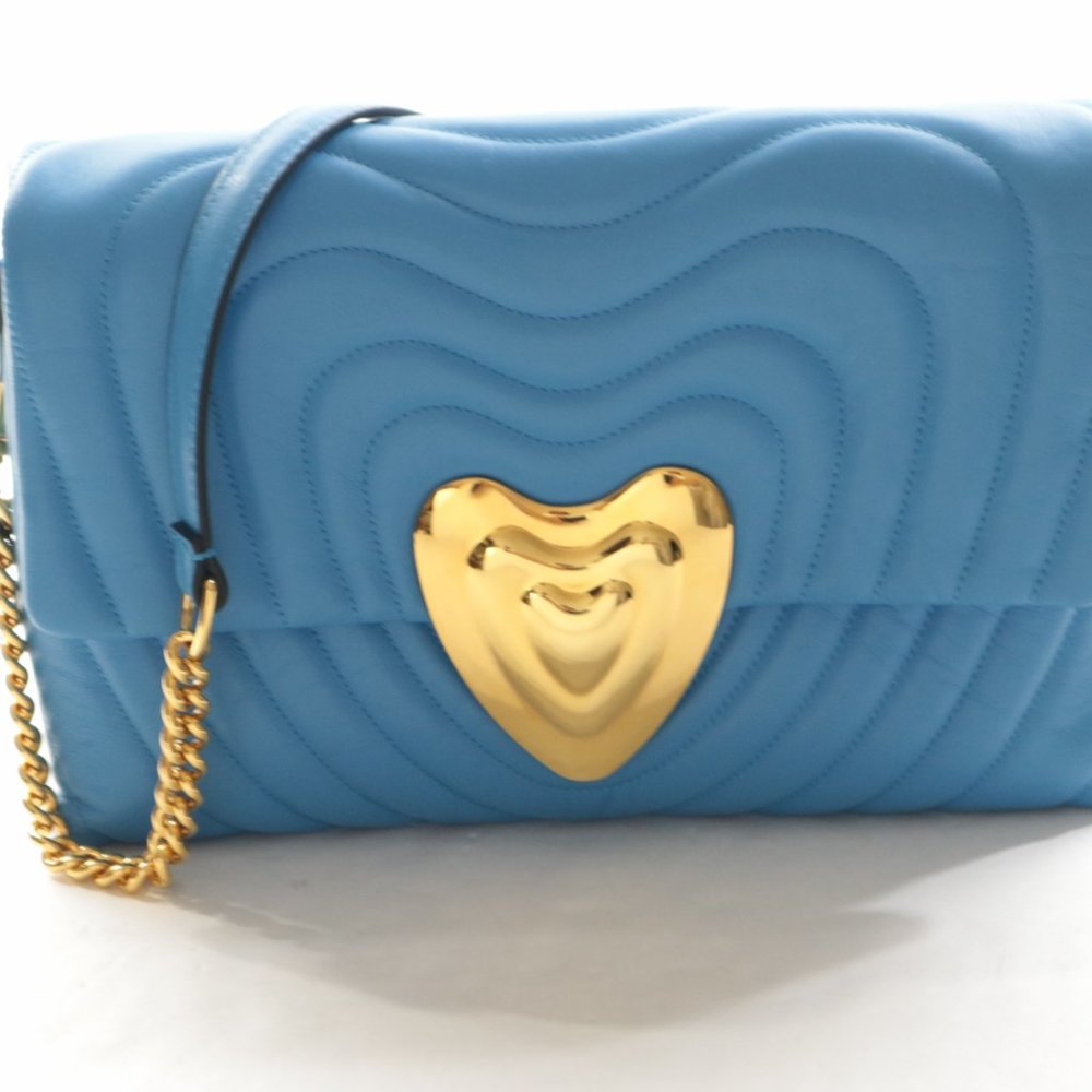 Escada Medium Leather Heart Bag Anguilla